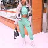 Yipinpay Piece Sets Womens Sports And Leisure Outfits Sweatshirt And Sweatpants Streetwear Jogging Femme Sweatsuit For Women Tracksuit