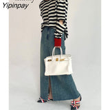 Yipinpay 2023 Winter Korean style Long Sleeve Loose Sweater Women Casual Patchwork Stripe Ladies Pullover Autumn Female Clothing