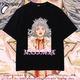 Yipinpay Print Casual Harajuk Female's tshirts tee clothes Unisex Short Sleeve T Shirt wind Summer Women Tshirt Streetwear Top