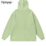 Yipinpay Women's Sweater Hoodies Cardigans Star Knit Long Sleeve Top Oversized Winter Coats Korean Fashion Jumper Y2k Streetwear Clothes