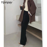 Yipinpay 2023 Autumn Casual Long Sleeve Blazer Women Korean Style Oversize Ladies Suit Blazers Work Female Clothing Jacket Coat
