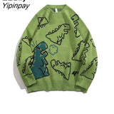 Yipinpay Winter Knitted Harajuku Women Oversized Sweaters Long Sleeve Cartoon Pullover Japanese Y2K Kawaii Streetwear Clothes Tops