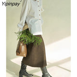 Yipinpay 2023 Autumn Office Lady Patchwork White Shirt Women Korean Style Long Sleeve Loose Tunic Blouse Work Female Clothing Tops