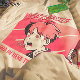 Yipinpay Men T-Shirt Oversized Anime Hip Hop Harajuku Jujutsu Kaisen Short Sleeve Dropshipping Streetwear Loose Tops Tee Graphic Clothes
