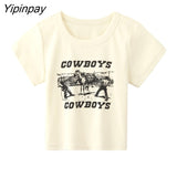 Yipinpay Women T-Shirt Y2k Crop Top Summer Print Grunge Slim Harajuku Cotton Kawaii Korean Aesthetic Short Sleeve Fashion Vintage Clothes