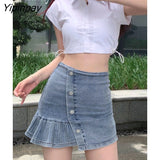 Yipinpay 2023 Summer Y2K Short Sleeve White Shirt Women Sexy Button Ladies Crop Tops Street Style Party Female Blouse Clothing