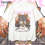 Yipinpay Print Casual Harajuk Female's tshirts tee clothes Unisex Short Sleeve T Shirt wind Summer Women Tshirt Streetwear Top