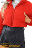 Yipinpay Winter Warm Clothes for Women 2023 2023 Luxury Jacket Padded Coat Puffer Cropped Short Down Coat New in Outwears Fashion