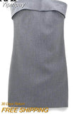 Yipinpay Striped Short Dresses For Women Off Shoulder Bodycon Dress Women Grey Backless Sexy Night Party Dresses Mini Female Dress