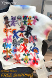 Yipinpay Cartoon Print T-shirt Short Sleeve Graphics T Shirt Women Y2k Streetwear Tops 2023 Kawaii Clothes Korean Fashion Tees
