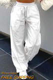 yipinpay Pants Wide Leg Trousers Women Sweatpants Jogging Y2k Streetwear Women Fashion Clothing Solid Cargo Pants High Waist Pants