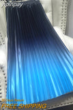 yipinpay 2023 Pleated Midi Skirts Womens Satin Tie Dye Gradient High Waist Long Skirt Stylish Casual Elegant Faldas Female Jupe