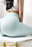 Yipinpay Women's Leggings Bright Leather Gym Sports Tights Sexy Yoga Pants High Waist Push Up Fitness Workout Female Leggings Sportswear