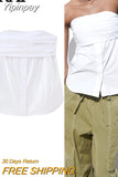 Yipinpay White Off Shoulder Tops For Women Stretch Corset Top Female Backless Sexy Tops Woman Fashion Sleeveless Bustier Top Woman