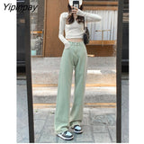 Yipinpay Women's Pants Loose High Waist Jeans Women 2023 Spring Denim Casual Female Floor-length Jeans Trousers