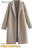 Yipinpay Multicolor Long Coat Women Long Sleeve Winter Woman Coat 2023 Chic And Elegant Woman Jacket Fashion Streetwear Cardigans