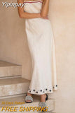 Yipinpay Women Spaghetti Strap Long Dress Star Print Sleeveless A-Line Party Dress For Cocktail Nightclub Beach Street Style S M L