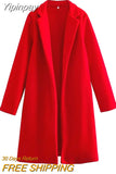 Yipinpay Multicolor Long Coat Women Long Sleeve Winter Woman Coat 2023 Chic And Elegant Woman Jacket Fashion Streetwear Cardigans