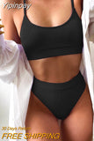 Yipinpay Waist Swimsuit Women Swimwear Push Up Bikini Patchwork Bikini Set 4 Color Beachwear Sexy Swimming Suit Large Size Swimwear