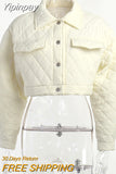 Yipinpay Jacket Women 2023 Winter Single Breasted Lapel Jacket Long Sleeve Jacket Top Casual Plaid Diamond Blouse High Street