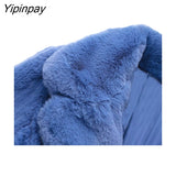 Yipinpay Fashion Fleece Faux Fur Coat 2023 Cardigan Jacket Female Winter Thicken Coat Women Overcoat Casual Plush Mujer Chaqueta