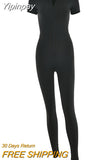 Yipinpay Sculpting Playsuit Women Sexy Short Sleeve Waist Corset Rompers Jumpsuits Femme Summer Zip Body-Shaping One Piece Outfits