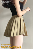 Yipinpay Micro Pleated Skirt Women Sexy Skort Vintage Preppy High Waist A-line Black Mini Skirt Y2k Shorts School Casual Summer