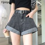 Yipinpay Loose Denim Short Trousers Summer Casual Plus Size Vinatge Jeans Shorts Women Harajuk High Waist White Woman Shorts