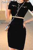 Yipinpay Bodycon O-Neck Short Sleeve Knitted Dress Women Elegant Party korean Fashion Office Lady Summer Sundress 2023 Robe Femme