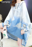 Yipinpay Spring Summer Women Hoodies Oversize Loose Tie Dye Hooded Pullovers Plus Size Long Sleeve Female Hoodies