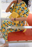 Yipinpay Dress Yellow Robe Longue Puff Sleeve Casual Midi Korean Summer Beach Vestido Festa Ladies Purple Dresses Moda Feminina