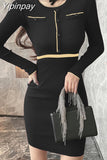 Yipinpay Bodycon O-Neck Short Sleeve Knitted Dress Women Elegant Party korean Fashion Office Lady Summer Sundress 2023 Robe Femme