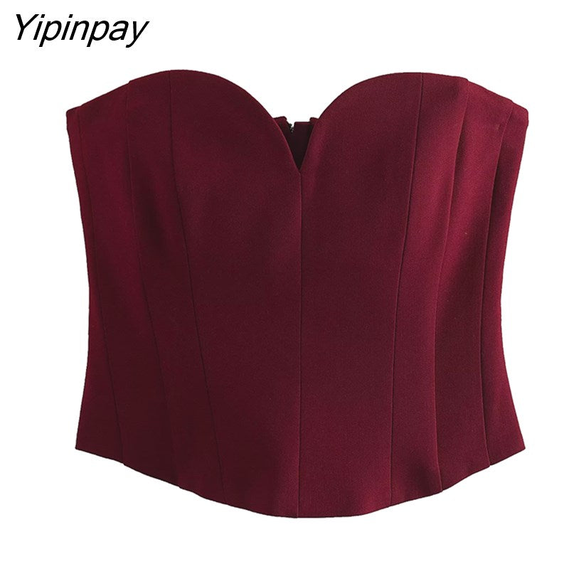 Yipinpay Elegant Women Blazer Skirts Sets 2023 Spring Fashion Female Office Lady Single Button Jackets Mid-Calf A-Line Solid Skirts