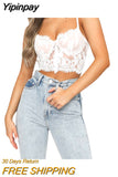 Yipinpay Women‣s Sexy Perspective Lace Bra Fashion Solid Color Backless Suspender Body Shaping Lingerie