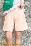 Yipinpay High Waist Denim Shorts Feminino 2023 Spring Oversized Casual Jeans Shorts Women White Wide Leg Short Pants