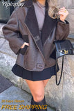 Yipinpay Brown Fleece Jacket Women Long Sleeve Winter Woman Coat 2023 Very Warm Heavy Jackets Streetwear Women's Autumn Jacket