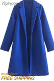 Yipinpay Multicolor Long Coat Women Long Sleeve Winter Woman Coat 2023 Chic And Elegant Woman Jacket Fashion Streetwear Cardigans