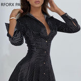 Yipinpay Print Pleated Skater Dress Women Dress
