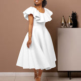 HOT SALE🔥 FREE SHIPPING🚚 2023 Women Summer Fashion Temperament Flounce Big Skirt Banquet Dress