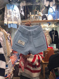 Yipinpay Cortos De Mujer Autumn Wild Knitted Casual Letter Shorts Women Wide Leg Pocket Shorts Feminino Casual Y2k