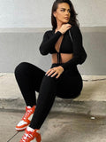 Yipinpay White Long Sleeve Sexy Rompers Women Jumpsuit Casual Hollow Out Lace Up Bodycon Jumpsuits 2023 Femme Workout Overalls