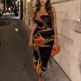 Yipinpay Off Shoulder Bodys For Women Print Mesh Bodysuit Women Summer 2023 Backless Sexy Body Woman Sleeveless Corset Bodysuit