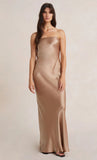 Yipinpay Women Sleeveless Backless Dress Solid Color Strapless Elegant Fashion Cocktail Party Wedding Banquet Dress Street Style S-XL