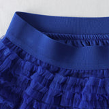 Yipinpay Style Knee Length Skirt For Women 2023 Y2k Elastic Band Fairy Long Skirts Female For Dinner Maxi Tulle Skirt Pink Coffee