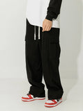 Yipinpay Mens Corduroy Sweatpants Hip Hop Jogging Cargo Pants Loose Casual Pants  Neutral Retro Streetwear Fashion Harajuku Trousers