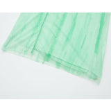 Yipinpay 2023 Woman Green Tulle Midi Dress Woman Tie Dye Bodycon Long Dress Women Ruched Summer Elegant Party Dresses For Women