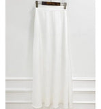 Yipinpay Wrap Hip Elegant Pink Satin Fishtail Skirt Women Long Mujer Faldas Empire Korean Style Black White Mermaid OL Silk