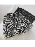 Yipinpay Zebra Leopard Shorts Colorful Women's Sports Shorts Casual Classic Soft Student High Waist Summer Baggy Breeches for Women