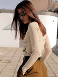 Yipinpay Summer Solid Print Slim Bodysuit Women 2023 O-Neck Long Sleeve Body Vestir Mujer Autumn Sexy Street Woman Clothes Outfits