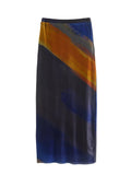 Yipinpay Printed Tulle Long Skirt Women High Waist Mesh Skirt Woman Vintage Midi Y2k Skirts Womens 2023 Streetwear Holiday Outfits